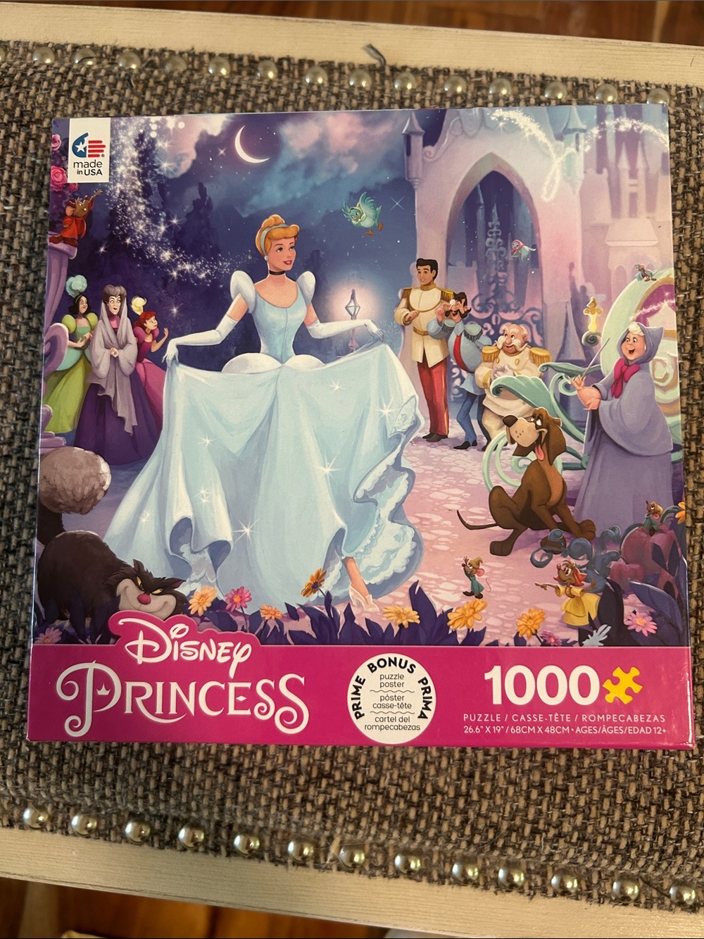 Disney Princess Cinderella Puzzle - Blue, Pink, Purple